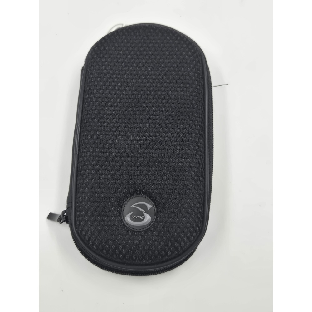 Score Black Mesh Padded Travel Case Hardshell Utility Pouch Console Phone Camera
